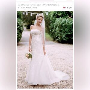 Wedding Dress never worn (runs small)